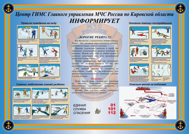 Меры предосторожности и правила поведения на льду..